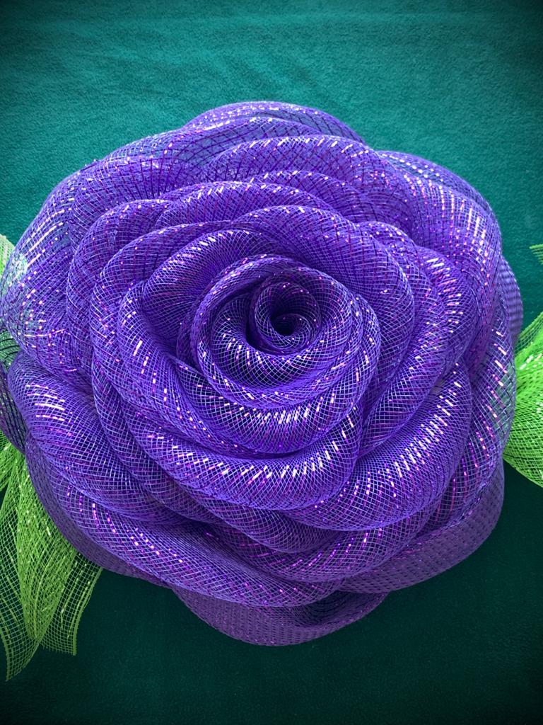 Rose Flower Door Entrance Wreath in Purple