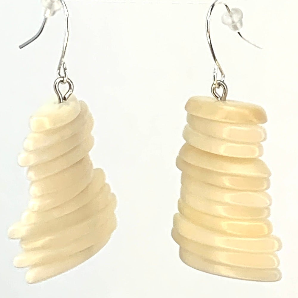 Slivers of Winter White Tagua