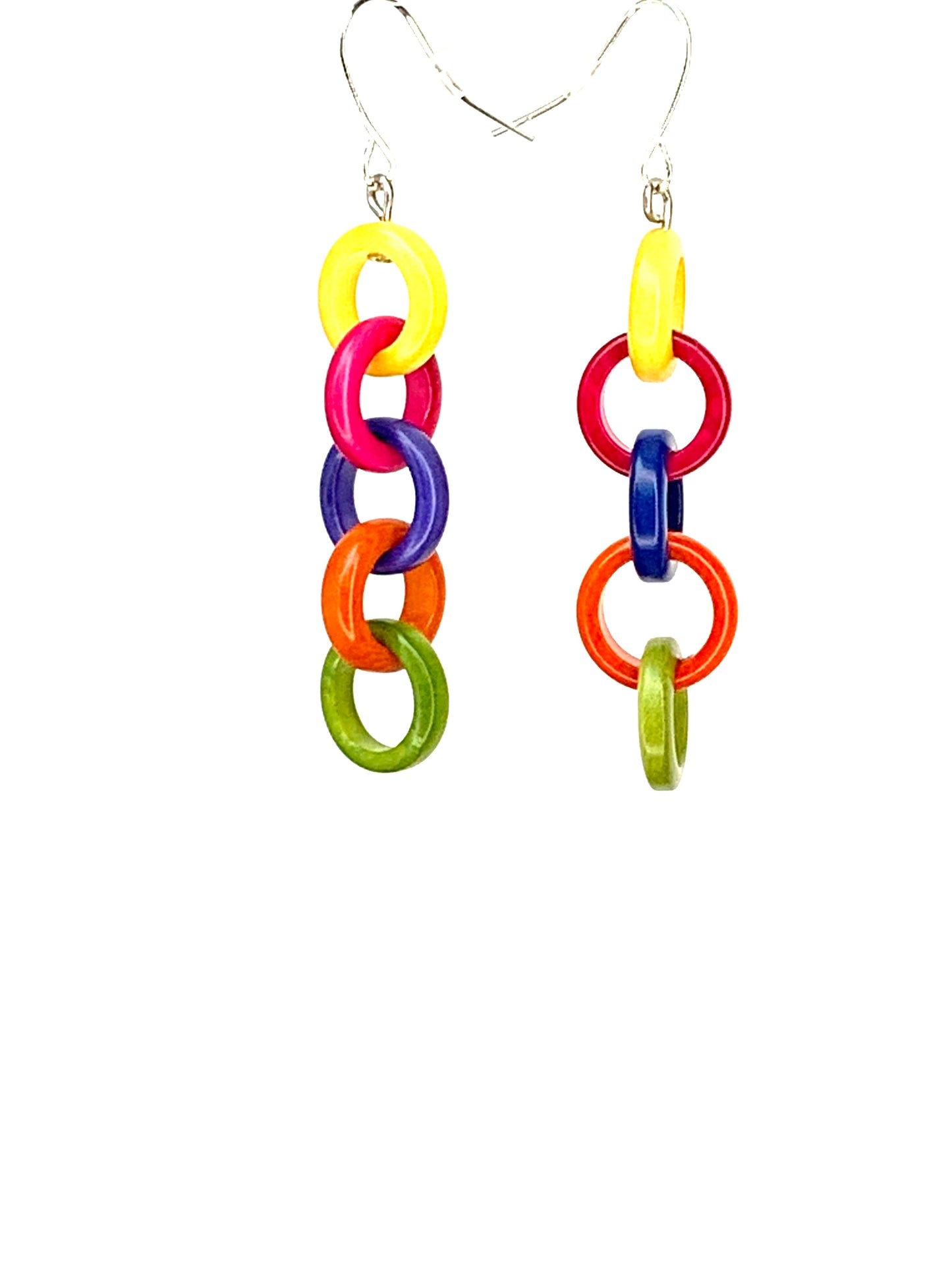 Rainbow Rings Earrings x5