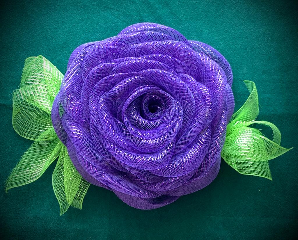 Rose Flower Door Entrance Wreath in Purple