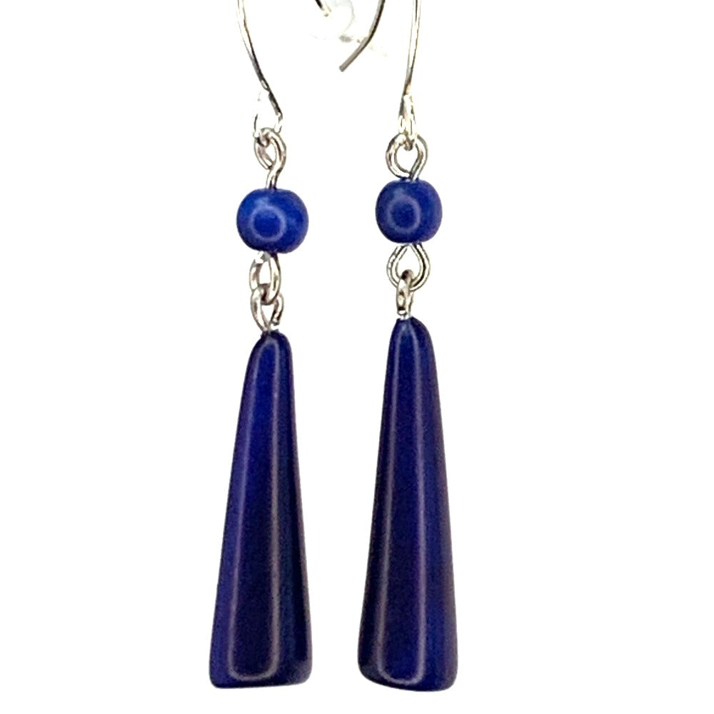 Contemporary Cone Tagua Earrings